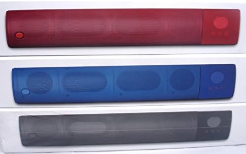 Portable Bluetooth Wireless Music Player or Speaker with HD Quality Sound (New Pill XL) RED