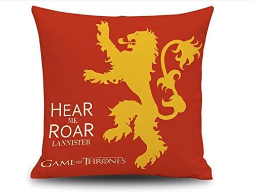 Game of Thrones throw pillow cases decoration gift tv series present (Lannister)