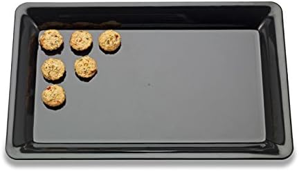 EMI Yoshi Koyal Rectangular Trays, 12 by 18-Inch, Black, Set of 20