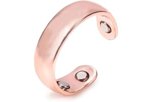 ZCVFA Refined Magnc Stainless Steel Auvulis Migraine Ring Magtherapy Lymphatic Drainage Rings Lymph Nodes Acupuncture Therapy Anti Snoring Rings Migraine Relief Health Jewelry for Men and Women