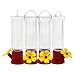 Gray Bunny GB-6846B Mini Hummingbird Feeders, Set of 4, Includes Hangi, Transparent primary
