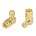 Boobrie 90 Degree Reverse Polarity SMA Coax Adapter RP SMA Male to RP-SMA Female Right Angle Connector for Audio FPV Drone Antennas Radio Video 2-Pack