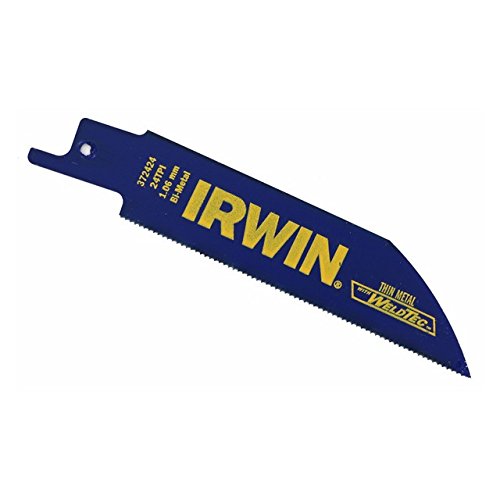 IRWIN Tools WeldTec Metal-Cutting Reciprocating Saw Blade, 4-inch, 24 TPI Wood (4935314)