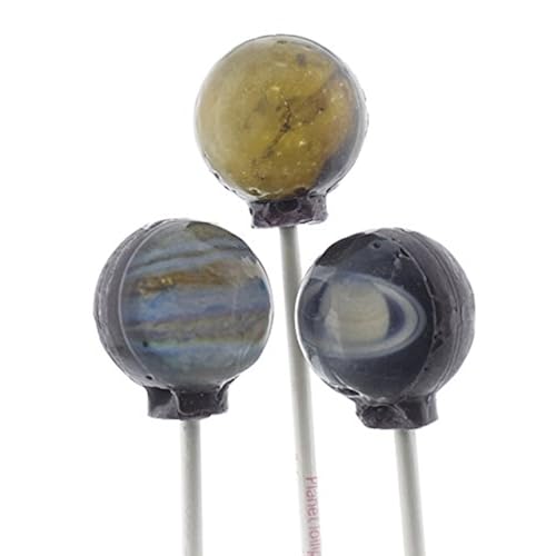 Vintage Confections Original Planet Lollipops - for Party Favors, Treat Bags, Novelty, and Unique Stocking Stuffers Grocery & Gourmet Food, Candy & Chocolate, Hard Candy & Lollipops, Suckers & Lollipops