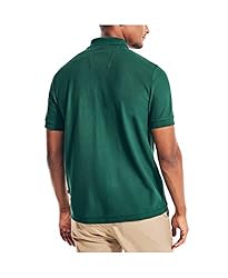 Nautica mens Classic Short Sleeve Solid Polo