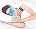 Plemo Spa Eye Mask, Ultra-Soft Silk Gel Beads Cool & Warm Therapy for Puffy Eyes & Dark Circles, Adjustable Hook and Loop Closure, Sky Blue