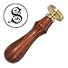 S Wax Seal Stamp, Yoption Vintage Retro Brass Head Wooden Handle Gothic Font Letter S Initial Sealing Wax Stamp Classic Wax Seal Stamp (S)