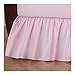 American Baby Company 100% Natural Cotton Percale Ruffled Crib Skirt, Pink, Soft Breathable, for Girls