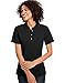 Hanes Ladies' 6.5 oz. X-Temp® Piqué Short-Sleeve Polo with Fresh IQ M BLACK