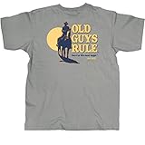 Old Guys Rule Mens John Wayne Burning Daylight T-Shirt