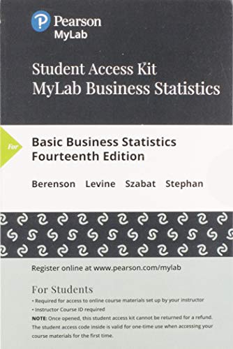 image for Basic Business Statistics: Concepts and Applications -- MyLab Statisti