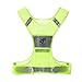 JQP Sports 2 Running Vest and LED Safety Light Sets (4-Pack with Clip and 3 Bonuses), Waterproof Running Light and Reflective Vest, Suitable for Jogging, Cycling, Biking, Dog Walking, Strobe Light