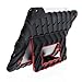 Gumdrop Cases Hideaway Stand for Apple iPad Pro 9.7 (2016) A1673, A1674, A1675 Rugged Tablet Case Shock Absorbing Cover, Black/Red
