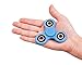 BEISTA Tri-spinner Fidget Toy Hand Spinner – Stress Reducer, Durable Bearing Spinner with High Speed, Super Smooth and Well Balanced, Non-3D Printed (Blue)