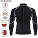 Junlan Men's Neoprene Weight Loss Sauna Shirt Suit Long Sleeve Hot Sweat Body Shaper Tummy Fat Burner Slimming Workout Gym Yoga (Black, S)