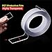 Multipurpose Double Sided Mounting Tape - Washable Traceless Clear Adhesive Tape - Household & Industrial Gel Tape (9.85 FT)