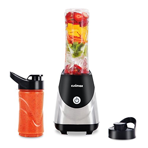 Cusimax 250w housing personal blender with 2 travel spo…