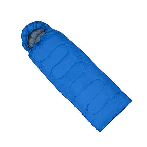 ALEKO SB6BL Insulated Sleeping Bag 4 Season Insulation Camping Hiking Outdoor 76 x 26 Inches Blue