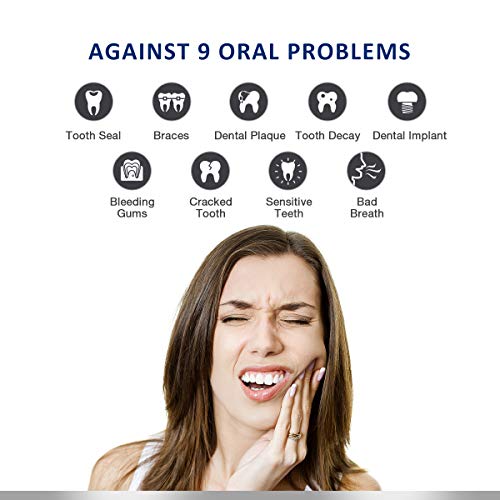 VICOODA Cordless Water Flosser Teeth Cleaner - Portable Dental Oral Irrigator Rechargeable For Travel, Home Use - PX7 Waterproof Dental Water Jet 145ML for Deep Cleaning With 3 Interchangeable Nozzles - Thumbnail 3
