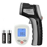 Infrared Thermometer, LIUMY -50 to 380℃ Digital LCD Non-Contact Laser Infrared Thermometer Gun, IR Thermometer Gun with Self-calibration / Max. Min./ Gray