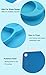 Qshare Toddler Plates, One-Piece Baby Plate for Babies Toddlers and Kids, Portable BPA-Free FDA Approved Strong Suction Plates for Toddlers, Dishwasher and Microwave Safe Silicone Placemat 11x8x1''