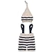 MSFS Baby Photo Costume Crochet Outfits Cute Photograph Props for Boy Girls (Striped set)