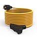 BougeRV Generator Extension Cord 25 Feet 30Amp 125Volt Generator Power 3750 Watts Extension Cord (Nema L5-30P to three 5-15R) For Champion Power Equipment 48034