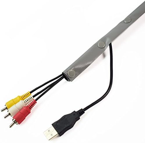 GUANLANG 1/2" Flame Retardant PVC Side Entry Cable Wrap Management Sleeving with button Fastener - Gray - 24 Feet