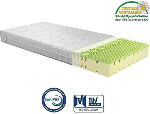 Fairmat Matratze Classic Orthopadische Matratze Komfortschaummatratze Visco Beschichtung 3d Wurfelschnitt 7 Zonen Doppeltuch Bezug Hohe 23cm Hartegrad H3 Grosse 90x200cm Amazon De Kuche Haushalt