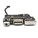 Padarsey New DC-IN Power Jack I/O Board with USB Audio MagSafe 2 Flex cable fit for Apple MacBook Air 13
