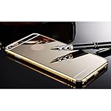 Sankuwen? 2015 Ultra-thin Luxury Aluminum Metal Mirror Case Cover for iPhone 6 Plus (Gold)