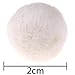 JiaUfmi 50 Pcs Wool Felt Balls 20mm Wool Beads Fluffy Pom Poms Ball Decoration for DIY Craft Christmas Decor Making, Beige