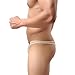 Binmer(TM)Men Underwear Lace T-back Low Waist Triangle Briefs Breathable Underpants (XL, Beige)