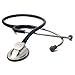 ADC 615BK Adscope Model 615 Platinum Sculpted Clinician Stethoscope with Tunable AFD Technology, Black