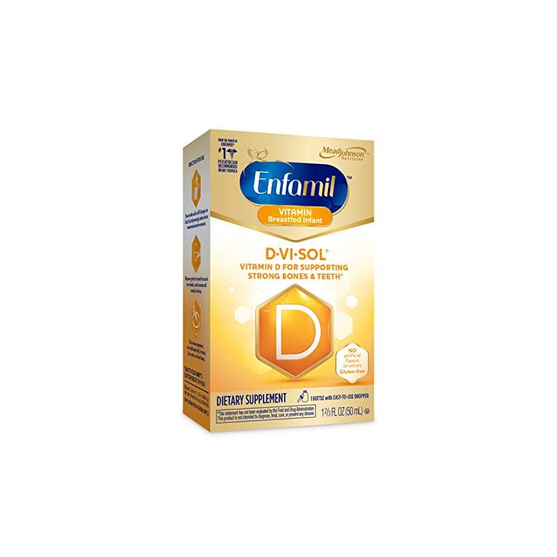 Enfamil Baby Vitamin D-Vi-Sol Vitamin D Liquid Supplement Drops for Infants, Supporting Strong Teeth & Bones in Newborn…