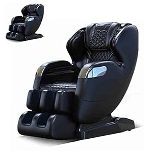 CSPFAIZA Shiatsu Massage Chair Multifunction Electric Sofa, Zero Gravity, Intelligent Recliner, 3D Surround Sound, Bluetooth Music, Whole Body Kneading – Black