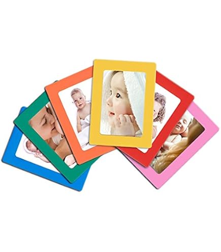 10-Pack 2x3 Inch Magnetic Photo Frames - For Fujifilm Instax Mini Pictures, Polaroid Snap, Kpop Photocards, Fridge Decor