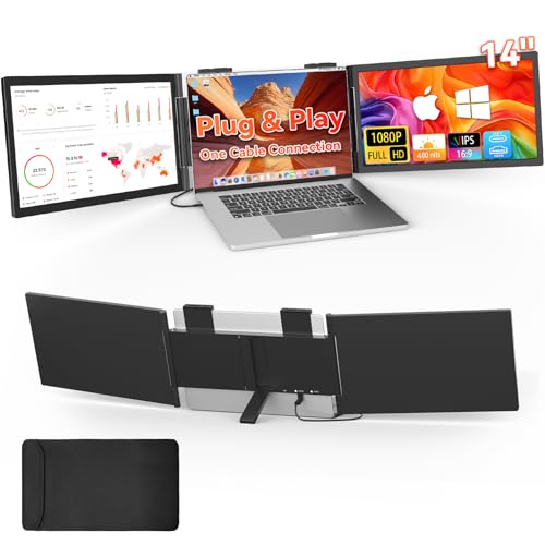 Laptop Screen Extender Dual Screen 14" 1080P