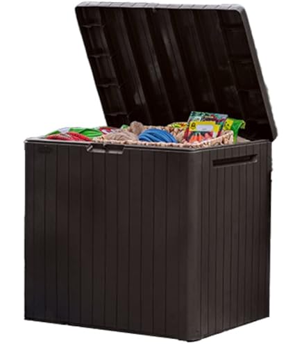 Southern Patio Medallion Deluxe Aufbewahrungsbox Mit Untertasse – 24 Zoll, Terracotta-Farben, Aus Robustem Polyethylen
