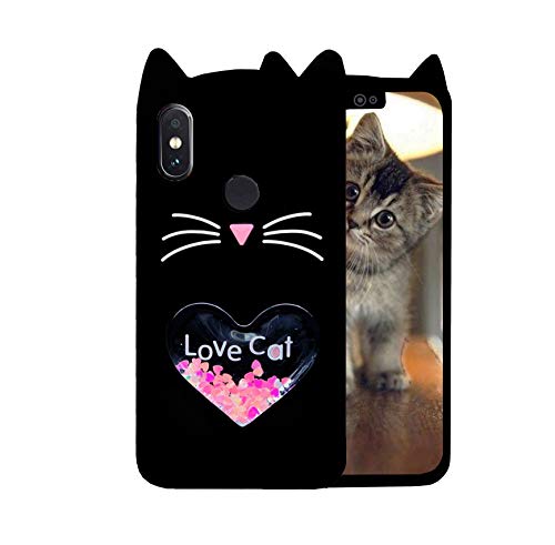 GODRIC® [3D Girlish Cover] Girlish Lucky Cat Soft Back Cover for REDMI Note 6 PRO
