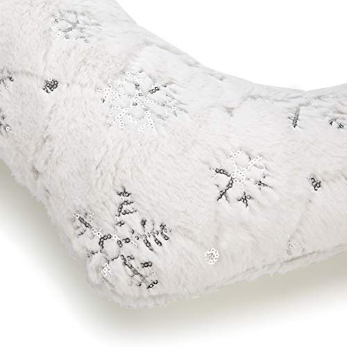 2 iPEGTOP+Christmas+Stockings+Snowflakes+Decorations