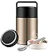 SSAWcasa Soup Container for Adults, 27oz Insulated Food Jar for Hot Food, Wide Mouth Stainless Steel Lunch Container with Spoon & Handle, Leak Proof Thermal Bento Box Flask Meal Carrier