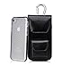 iPhone 7 Case, Homelove Vertical Leather Case Holster Belt Clip Pouch with Earphone Holder for iPhone 7, iPhone 6S, iPhone 6 Black (With A Shock-proof Rubber iPhone 7 Case)