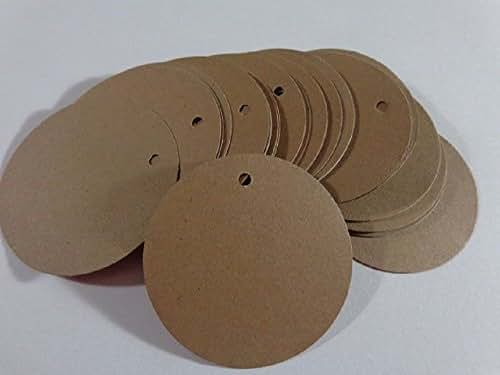 Amazon.com: Kraft Brown Circle Tags - 2&quot; round paper tags - Gift Tags - Price Tags - Two Inch