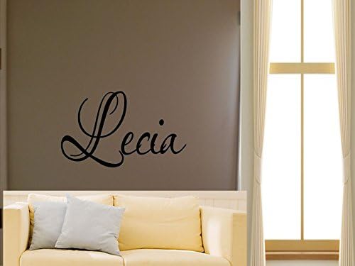 Lecia Boys Girls Room Nursery Baby Kids Name Vinyl Wall Quote Sticker
