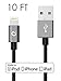 Volts 10ft Lightning Cable to USB [Apple MFi Certified] Charger w/ Ultra Compact Connector Head for Apple iPhone 6 / 6s / 6 plus, iPod, iPad & more (3 meter - Space Gray)
