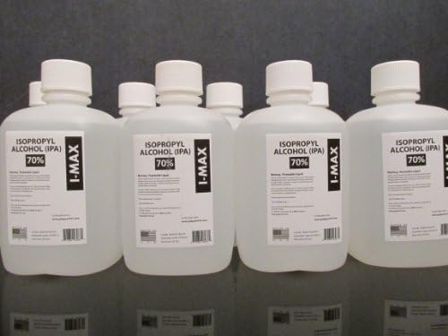 Isopropyl Alcohol 70% - 8 Liters (One Liter, 33.8 Oz, greater than one US Quart) 8X1 Liter Case