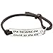 Angelus She believed she could so she did Engraved Black Affirmation Positive Quote Inspirational Leather Bracelet for Women Ladies Girls