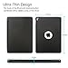 iPad 9.7 Keyboard Case, KVAGO Slim Fit Protective Hard Shell Case with 7 Colors Back-lit Wireless Bluetooth Keyboard Cover for iPad 9.7 inch (A1822 / A1823)- Black