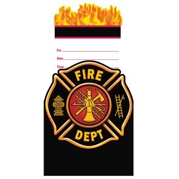 Fire Watch Invitation (8) Pop Up Invites Birthday Party Supplies